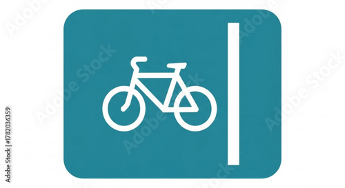 Bike lane sign, a designated path for cyclists to ensure safety and promote ecofriendly transportation