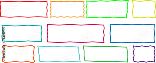 Colorful paper set for scrapbook design with a blank ribbon banner and vintage ornament border