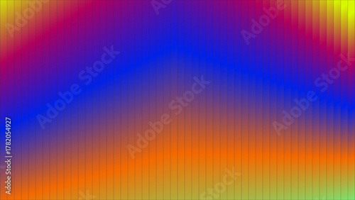 Abstract Chevron Gradient with Vibrant Color Flow