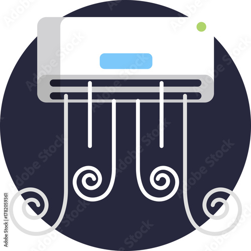 Cooling unit providing indoor comfort.