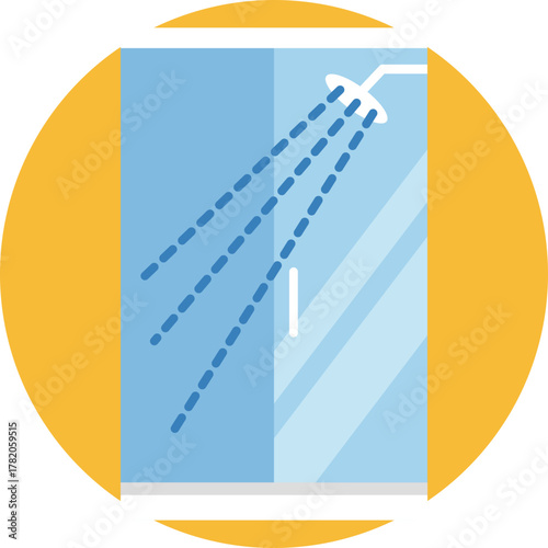 Modern shower space designed for convenience and comfort.