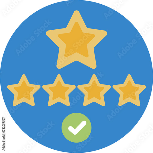 Star-based rating showing guest reviews for a B&B.