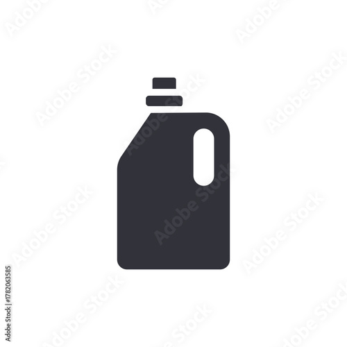 Container Liquid Chemical Bottle Icon Solid Design Graphic