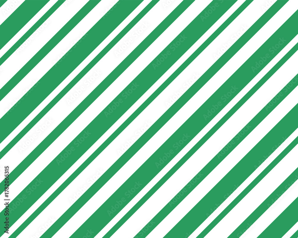 Fototapeta premium Red green and white Diagonal lines pattern background. Merry Christmas abstract background vector. Gift wrap paper design for holidays. Vertical stripe Christmas pattern Candy cane set.