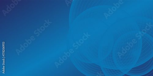 Bright blue dynamic abstract vector background with diagonal lines. 3d cover of business presentation banner for sale event night party. Fast moving soft circle wave line stripe decoration