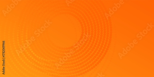 Abstract orange background with circles. Vector illustration
