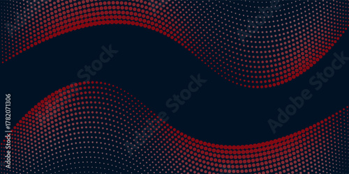 Abstract digital wave of particles. Futuristic point wave. Technology background vector. Vector illustration