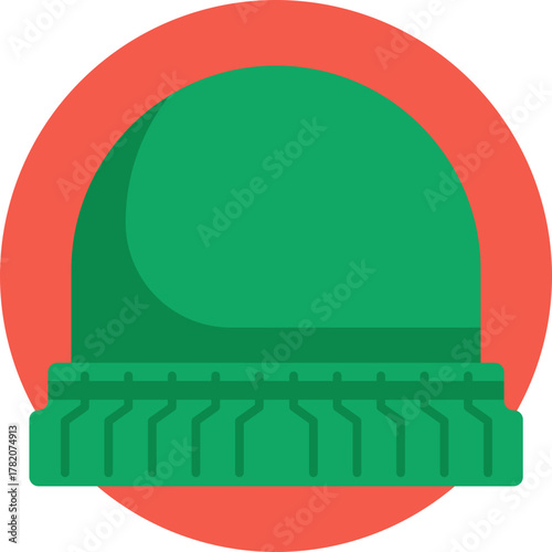 A sturdy cap typically worn by lumberjacks for head protection and outdoor work.