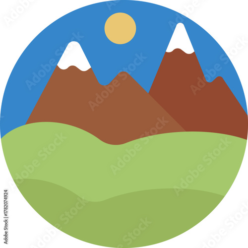 A rugged mountain peak, symbolizing wilderness and outdoor adventure.