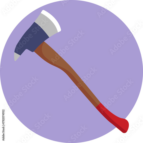 A sharp-bladed axe used for chopping wood.