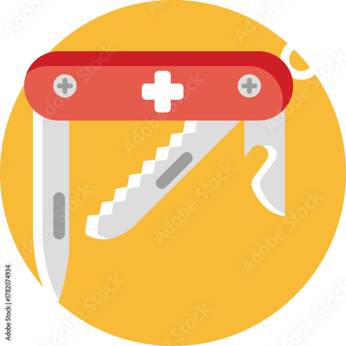 Folding blade tool for outdoor tasks and woodcraft.