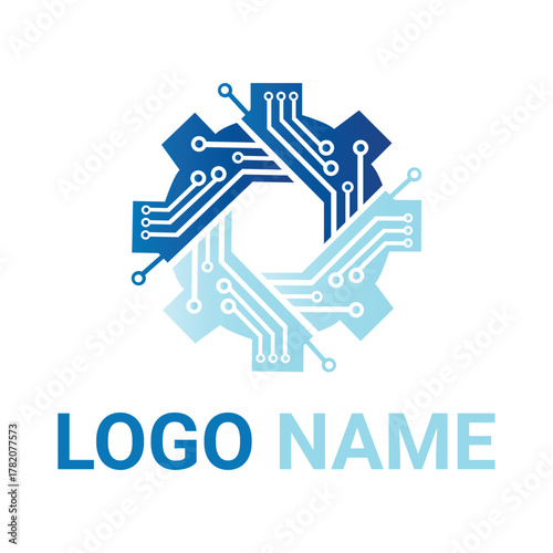 Futuristic Tech Logo Design