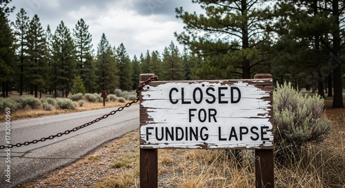National park visitor entrance sign reading 