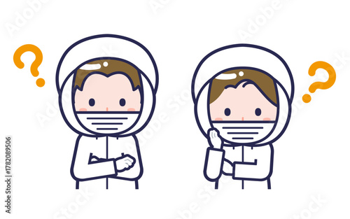 衛生服／2人組／男女 04