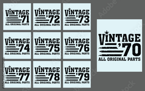 Vintage 1970 all original parts