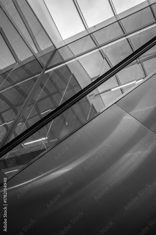 Obraz premium modern glass architecture in Reykjavik city in Iceland