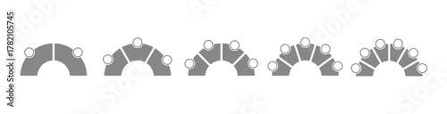 Photos Semicircular infographic PNG
