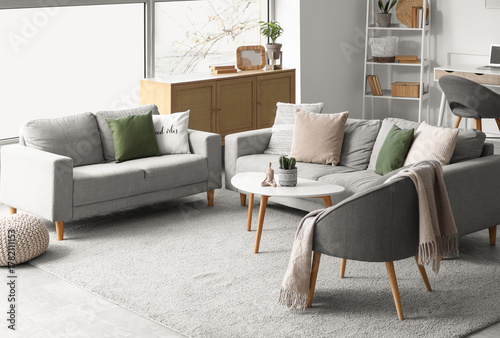 Stylish interior of living ...