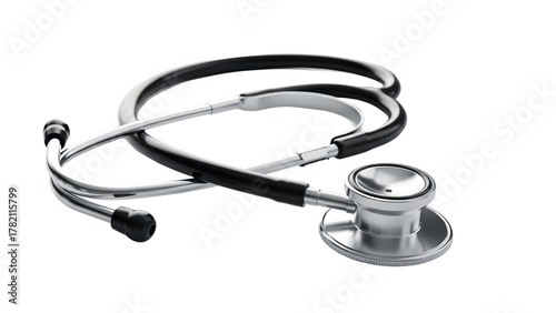 stethoscope on white background