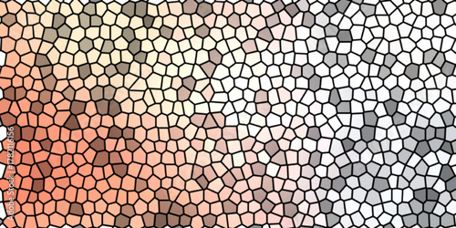 Seamless abstract pattern of brown round food texture tile design