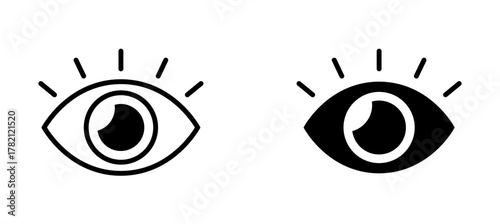 Eye icon. Represents view, spy, research, privacy, artificial intelligence
