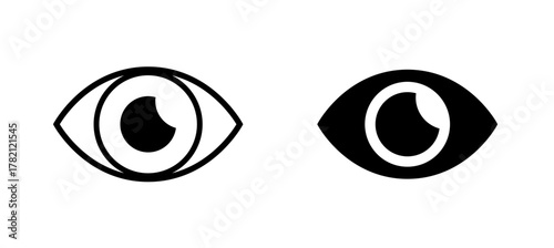 Eye icon. Represents view, spy, research, privacy, artificial intelligence