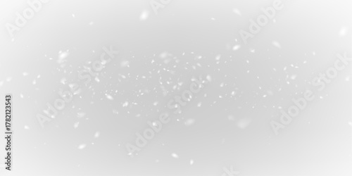 Falling Snowflake PNG Sparkling Christmas Overlay.