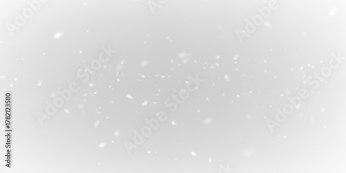 Realistic Snowfall PNG Transparent Winter Background.