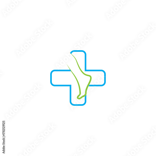 foot logo design template icon vector isolated