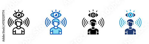 Awareness icon Multi Style Vector Illustration