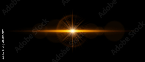 Optical flare with luminous beam, soft reflections, and transparent glow. Ideal for digital overlays, cinematic lighting, and futuristic visual compositions.