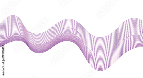 Abstract Lilac Wave Mesmerizing Gradient Flow Illustration for Modern Design Projects