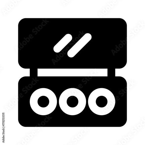 eyeshadow glyph icon