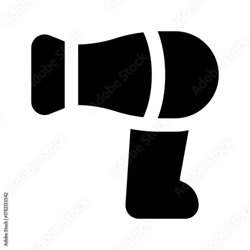 hair dryer glyph icon