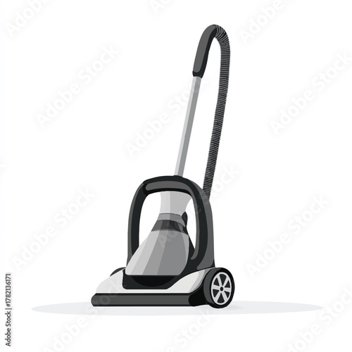 Modern Upright Vacuum Cleaner with Sleek Design.