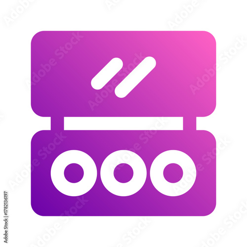eyeshadow glyph gradient icon