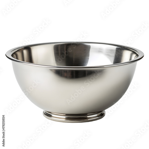 Sophisticated Stainless Steel Mixing Bowl for Gourmet Food Preparation
