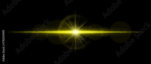 Bright horizontal lens flare with soft reflections, smooth glow, and natural diffusion. Great for overlays, creative lighting, and cinematic visual design.