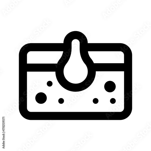 blackhead line icon