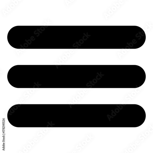 hamburger menu line icon