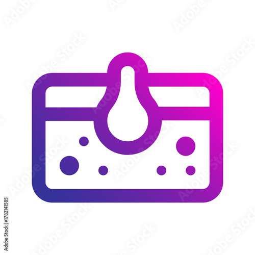 blackhead line gradient icon