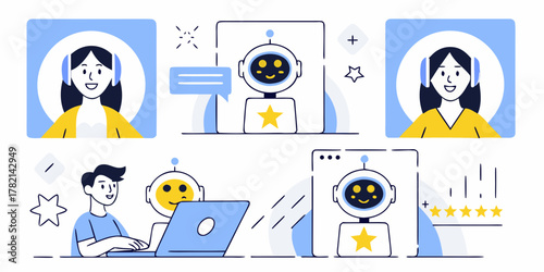 Customer service and artificial intelligence collaboration with chatbot and human agents