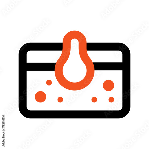blackhead outline color icon