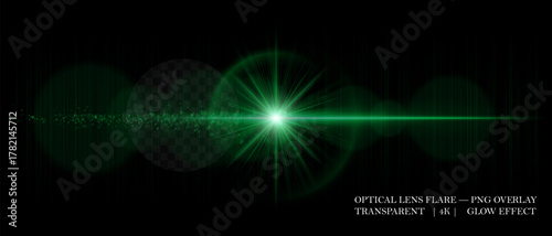 Bright optical lens flare with glowing particles, smooth reflections, and soft transparency. Perfect for overlays, highlights, and digital effects.