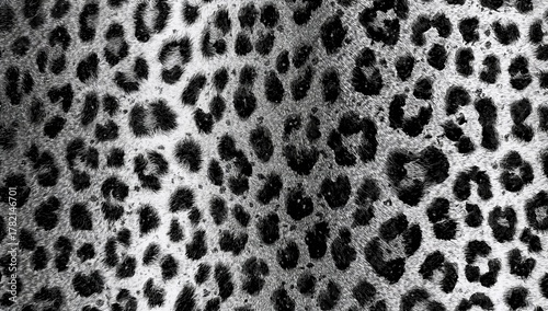 Monochrome wild cat fur pattern
