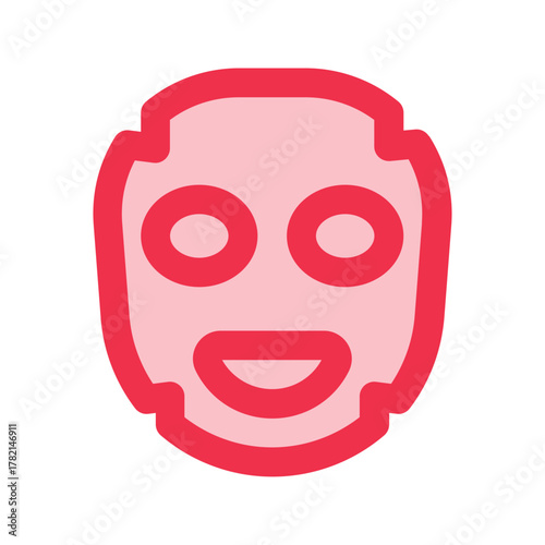 facial mask outline fill icon