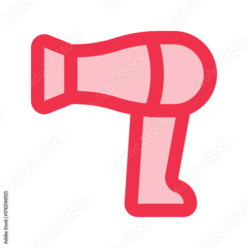 hair dryer outline fill icon