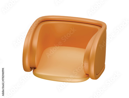 bounce chair icon 3d illustration render