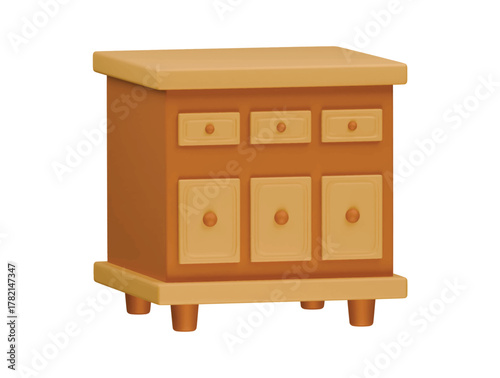 buffet icon 3d illustration render