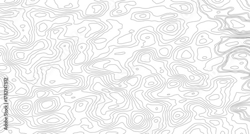 Abstract topographic contours map background. Topography lines and circles background. Topographic map Patterns.